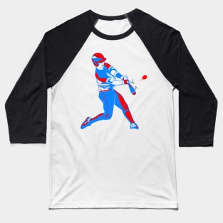 RED WHITE AND BLUE BASEBALL PLAYER Baseball T-Shirt